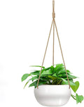 ceramic hanging planters for indoor outdoor plants,8 in, main product view