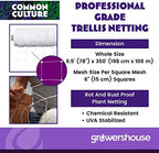soft mesh nylon trellis netting bulk roll, close-up detail