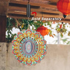Wind Spinner Mandala Peacock, 12inch Stainless Steel Metal Wind Spinners Outdoor Hanging, 3D Wind Sculptures Kinetic Yard Art Decoration Garden Ornament Indoor Décor Gift for Women Men Holidays
