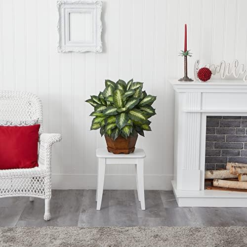 nearly natural 24 in artificial golden dieffenbachia plant, view 9