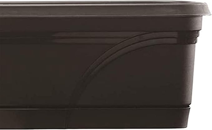Southern Patio SPAT-MB3612BK 36-Inch Medallion Hanging Windowsill Garden Box Planter, Black (3 Pack)