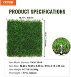 vevor artifical grass tiles interlocking turf deck set on a desk or shelf