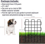 shoplala decorative garden fence border (20 panels) 12in(l) shown in use