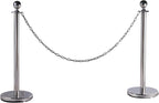 Heavy Duty Swing Chains 1/5" x 40" with 4 Carabiners, 500 LB Capacity Stainless Steel Hanging Swing Set for Hammock Punching Bags Indoor Outdoor Ues (2 Pack)