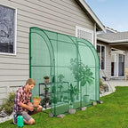 safstar 7 x 3.5 x 7 ft greenhouse shown in use