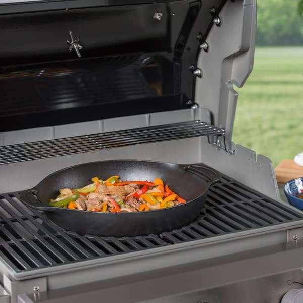 "7425 Gourmet BBQ System Wok for Any Gourmet BBQ System Accessories, Spirit & Spirit II 200/300 SER, Spirit E-210, SpiritE-310, Genesis II E-310, Genesis II LX S-440, Cast Iron"