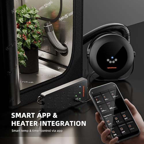 spider farmer heater,530w 10-level ptc heating for grow, close-up detail