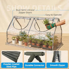 portable mini greenhouse, 47"x24"x24" greenhouses for outdoors with, package contents
