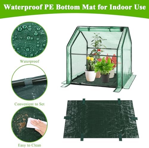 u'artlines portable mini greenhouse small green house 36x18x33, close-up detail
