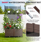 6ft planter box with privacy screen, trellis and on a desk or shelf