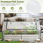 s afstar raised garden bed with cover, 6ft shown in use