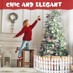 sasylvia christmas tree fences, white wooden picket fences showing dimensions