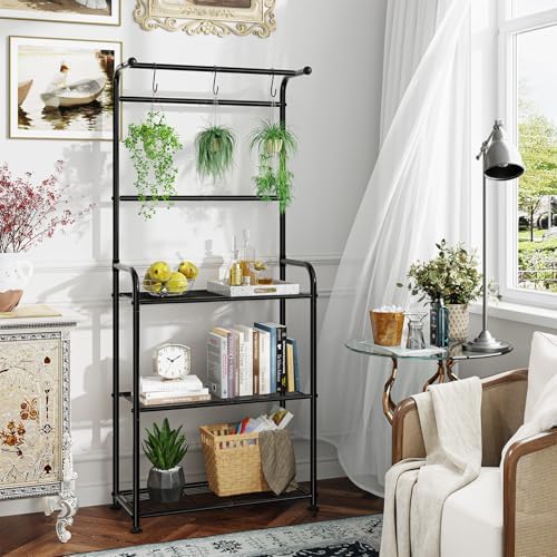ekisemio plant stands outdoor with hooks, metal tall, close-up detail