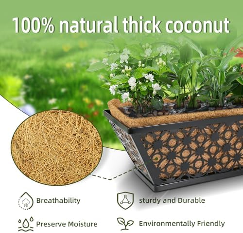 hehimhis 24 inch 2 pack railing planter box shown in use