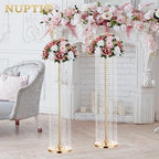 nuptio large artificial flower centerpieces: dusty rose &, package contents