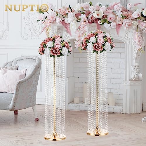 nuptio large artificial flower centerpieces: dusty rose &, package contents