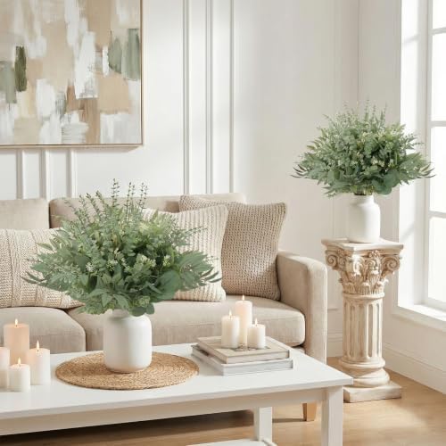 lovemoon 130 pcs mixed eucalyptus stem, artificial greenery, main product view