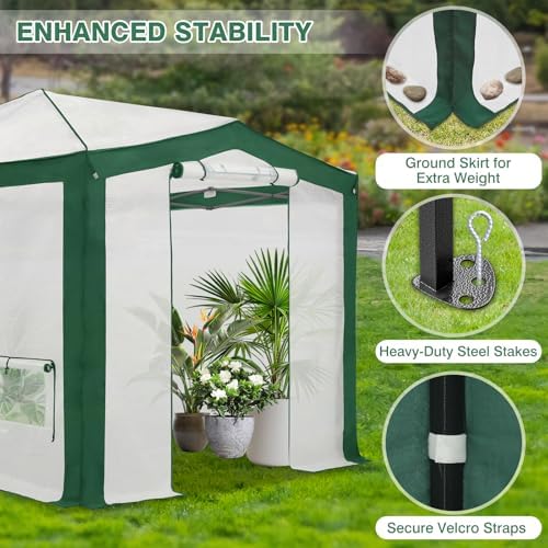 eagle peak 12x8 walk in pop up greenhouse on a desk or shelf