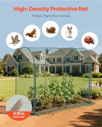 vevor crop cage, 5.9 x 2.98 x 4.9, side view