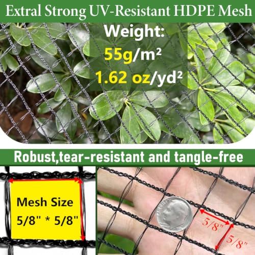 100ft deer fence netting, heavy duty deer netting, side view