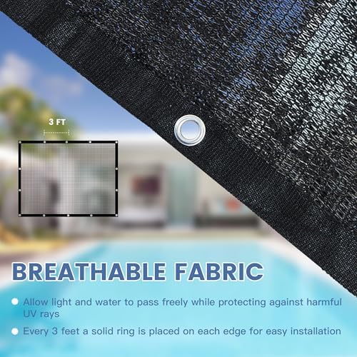 50% shade cloth for garden 12x20 ft, outdoor showing dimensions