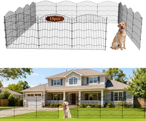 garden fence no dig, 31in(h) x24ft(l) black 15, main product view