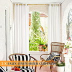 ryb home 2 panels outdoor curtains for patio, close-up detail