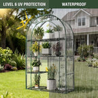 4-tier mini greenhouse for outdoors, 40" x 18", package contents