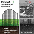 5 panels no dig decorative garden fence with, close-up detail
