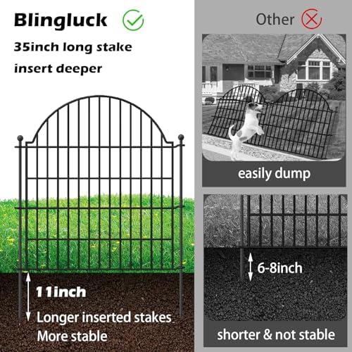 5 panels no dig decorative garden fence with, close-up detail