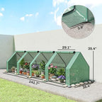 outsunny 12' x 3' x 3' mini greenhouse on a desk or shelf