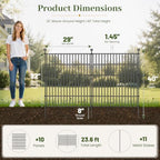 no dig garden fence outdoor for yard, 32in shown in use