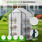 yesker greenhouse 57"x29"x77" walk in green house, side view