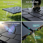 interlocking deck tiles 44 pack, plastic outdoor deck, package contents