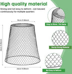 geosar 20 pcs 9 inch chicken wire cloche, side view