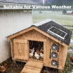 5.5" solar chicken coop fan 3 kit, 30w, package contents