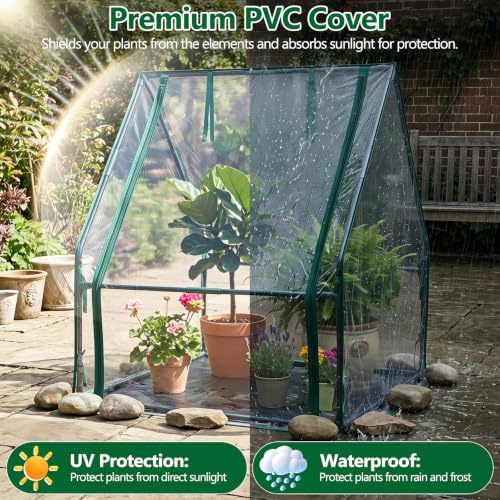 mini greenhouse with waterproof pad, 36" x 36", package contents