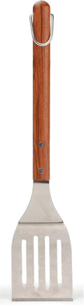 RSVP International Endurance BBQ Grill Spatula Flipper, 18" | Flip Burgers & Other Food w/ Long Handle that Keeps Hands Safe from Fire | Made from Stainless Steel & Rosewood