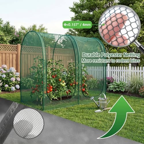 crop cages for garden plant: 8.2x4.1x6ft shade cloth, package contents