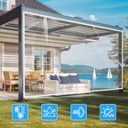 6x8ft clear tarp, 14mil clear tarps heavy duty shown in use