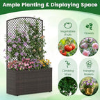 happygrill 2 raised garden bed with trellis & on a desk or shelf