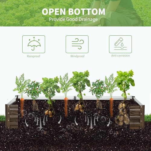 docred galvanized raised garden bed with pvc cover on a desk or shelf