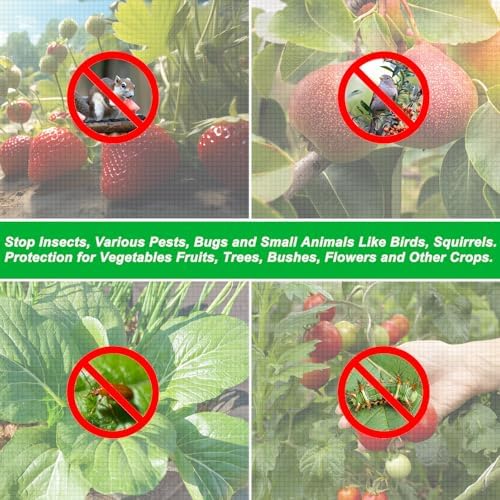 large fruit tree netting with drawstring and zipper on a desk or shelf