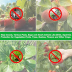 large fruit tree netting with drawstring and zipper on a desk or shelf