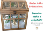 orchid & ivy large rustic wood & glass, package contents