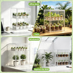 mini greenhouse indoor with magnetic door, l-2tier-1pcs, close-up detail
