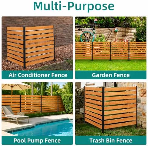 48 * 48 inch wood privacy fence screen on a desk or shelf