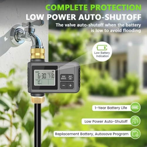 120ft drip irrigation system with smart water timer, package contents
