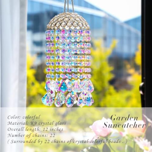 12.8'' crystal wind chime suncatchers wind chimes for, package contents