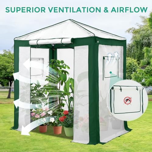 eagle peak 6x4 walk in pop up greenhouse, package contents